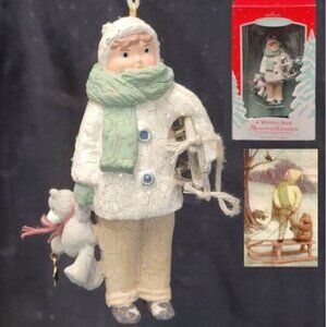 2002 Hallmark Keepsake Ornament "A Winter's Ride" NIB